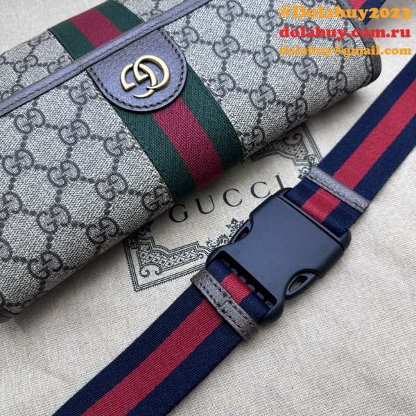 Ophidia GG Perfect Gucci 752597 Belt Ebony Supreme Fake Bag