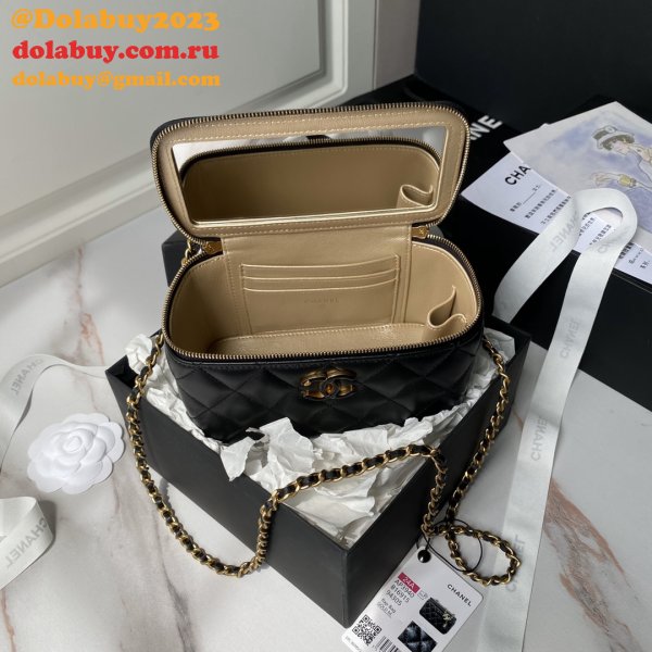 Top Quality Vanity AP3940 Classic Chain Inspired Bag Black/White