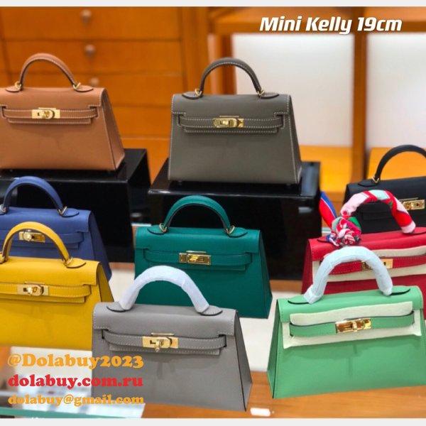 Buy Designer Best High Quality bag Hermes Kelly 19CM Mini Bags Online