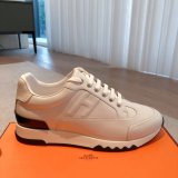 Wholesale Sneakers Leer Wit Hermes 1:1 Mirror Shoes