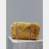 YSL KATE DOUBLE BREAD SUEDE & RABBIT FUR small 22CM BAG Luxury