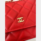 CLASSICAL Perfect CC WOC SMALL CAVIAR LEATHER CHAIN BAG