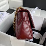 CC 7 Star 19 Large Flap AS1161 Black/Red High Quality bags 26CM Bag