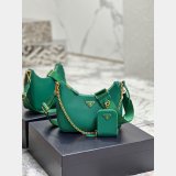 1:1 Clone Prada Fake Handbags Outlet Leather Hobo Re-Edition Online