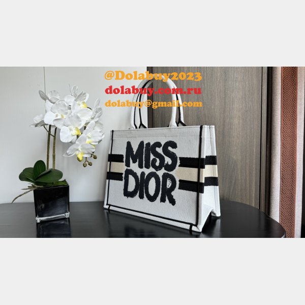 Inspired Miss Dior Inspired Allover Book Tote