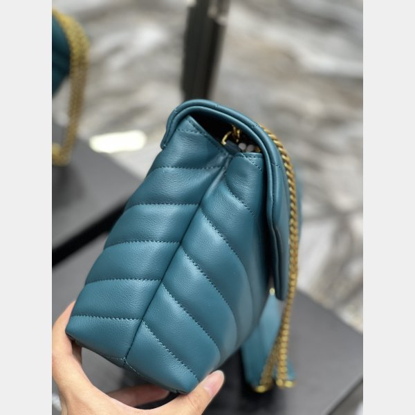 High Quality Designer Loulou Wholesale Saint Laurent Handbags Green Wholesale