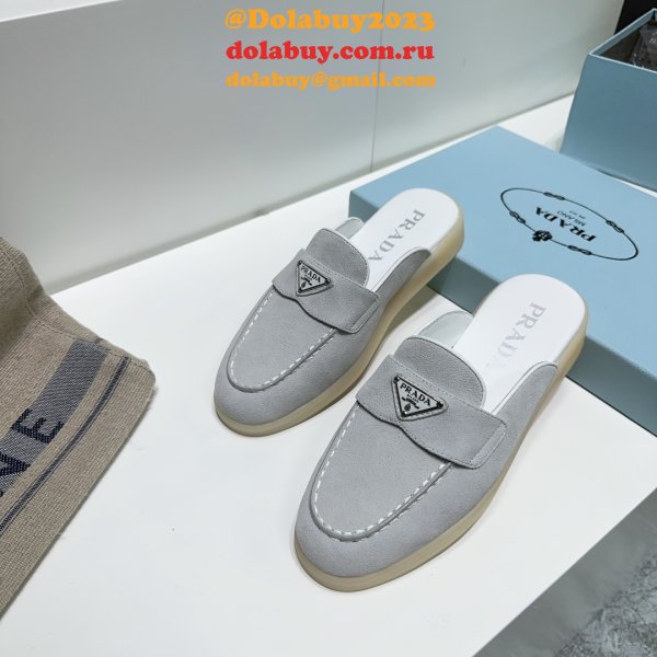 Wholesale Wholesale Prada 1:1 Designer Saint-Tropez Loafers Shoes