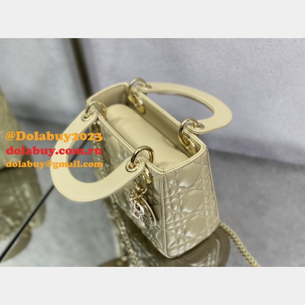 Designer DIOR LADY 17/20CM BAG LAMBSKIN