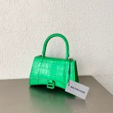 Duplicate Balenciaga Online Store Crocodile Pattern Hourglass 19/23cm Bag