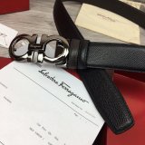 Ferragamo Belts Perfect High Quality Perfect 35 mm Black