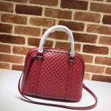 7 Star Gucci Copy Leather Convertible Micro GG Dome 449663 Bag