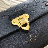 Replica Louis Vuitton Monogram Empreinte Leather Vavin PM M43931 Black Bag