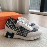 Top Quality HERMES MEN BOUNCING weave SNEAKER