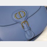 Luxury High Quality Dior Bobby Bag Blue Box Calfskin