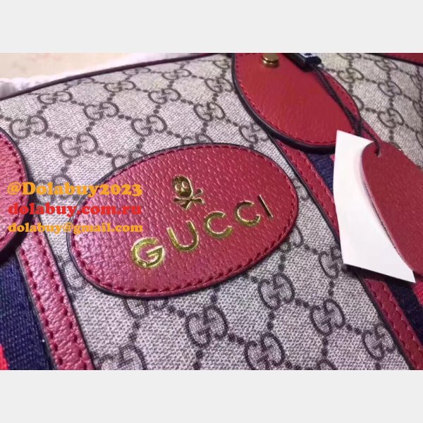 AAA+ 459311 GUCCI Shoulder Hand Boston Brown Red Bag