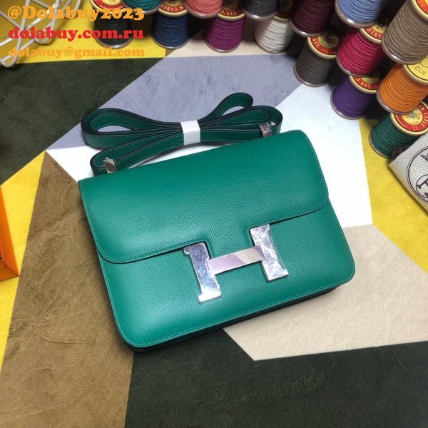 Hermes Constance Bag 23cm Epsom Leather Green Top Quality