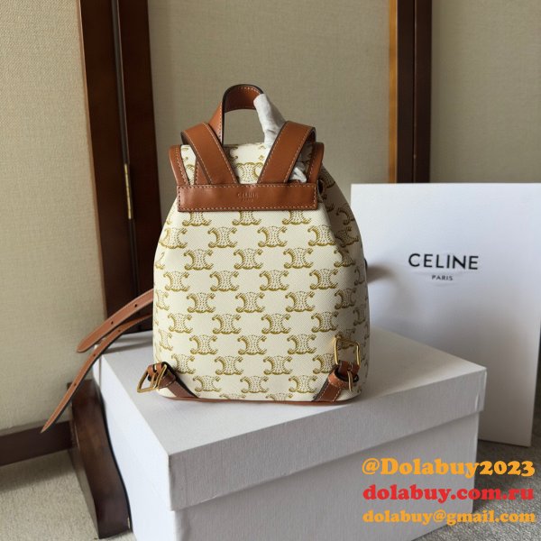 Backpack Celine Duplicate 197662 Folco Triomphe Canvas Bag