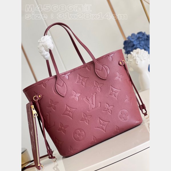 Duplicate M46599 Neverfull Monogram Empreinte Louis Vuitton Luxury Bag