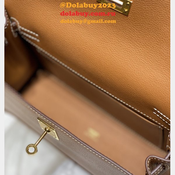 Best 7 Star HERMES KELLY DANSE 1:1 Mirror Bag