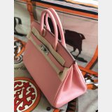 Hermes Birkin Epsom leather Handbags Pink Silver Knockoff