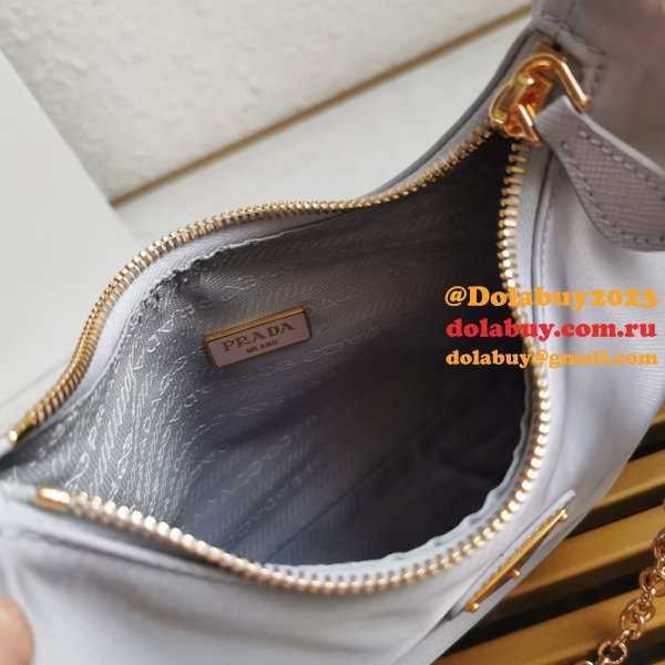 Prada Duplicate Nylon Hobo 1BH204 Knock Off Designer Bag