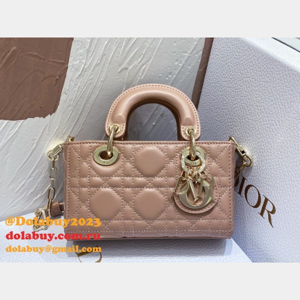 Designer Cheap Dior D-joy 16CM Pink Bags For Sale