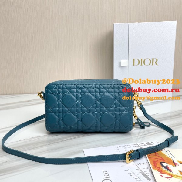 High Quality Dior Caro Bag Brown Supple Cannage Calfskin Fashion