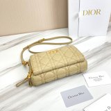 High Quality Dior Caro Bag Brown Supple Cannage Calfskin Fashion