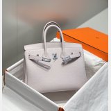 HERMES BIRKIN 25CM HALF HUMAN HANDMADE STICHING Replica