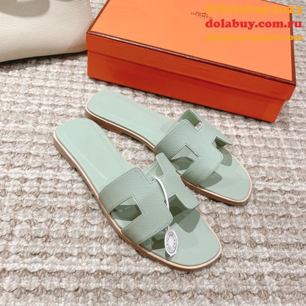 7 Star AAA+ hermes Oran sandal Epsom calfskin