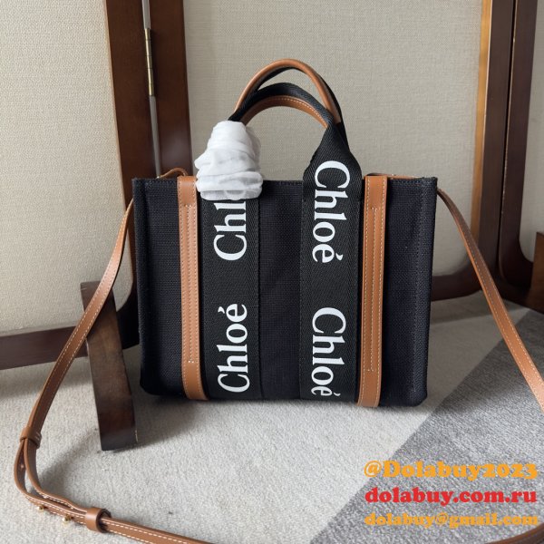 High Quality Chloe Woody Handbag Replica online Black