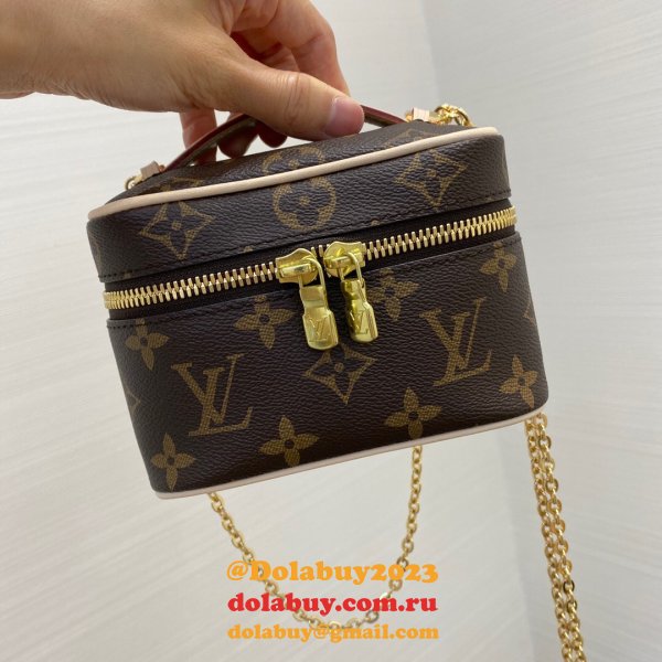 Louis Vuitton Nice Nano Monogram M44936 Brown Fashion