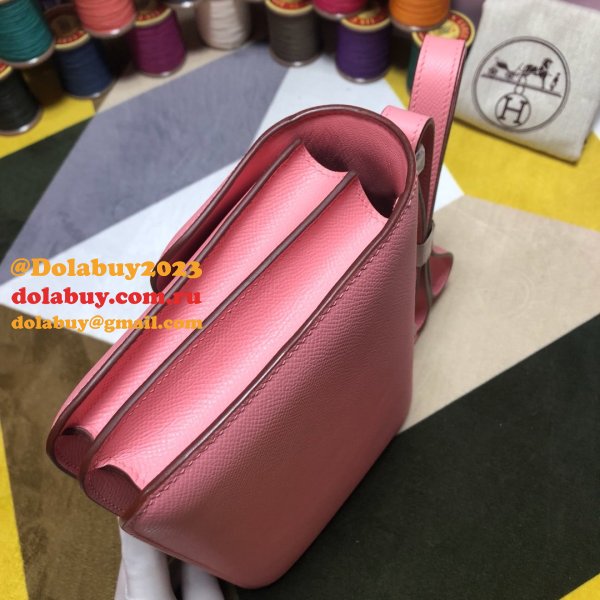 Hermes Constance Bag 23cm Epsom Leather Pink Replica