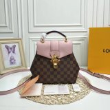 Louis Vuitton Clapton Backpack Damier Ebene N42262 Brown/Pink Copy