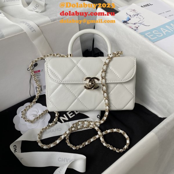 Top Quality UKs Shiny Box Tote 1:1 Mirror AS4469 Bag