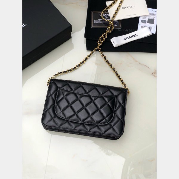 Knockoff CC WOC CHAIN BAG LAMBSKIN 19CM