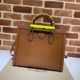 Gucci Best Quality Designer 7 Star Diana medium tote leather bag