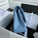 High Quality CC classic CF 25.5CM Sky Blue handbag Copy