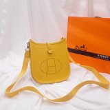 Hermes Evelyne Yellow Messenger Medium Bag Designer