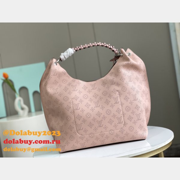 LOUIS VUITTON MAHINA M53188 HANDBAGS grey/pink/black Fake