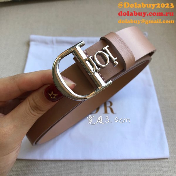 High Quality Christian Dior AAA Belts red/black/brown 30mm 1:1 Mirror