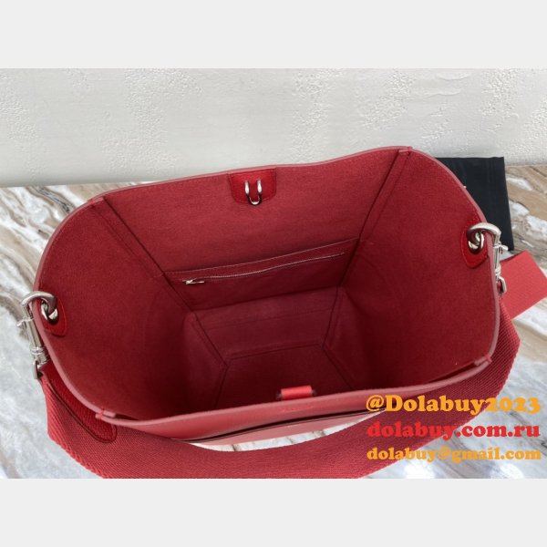 Discount Celine Sangle Seau Bucket Bag Red Calfskin High Quality bag