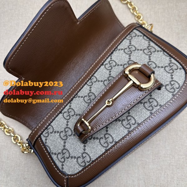 Horsebit Shoulder Gucci Perfect 1955 774209 Wholesale Brown Bag