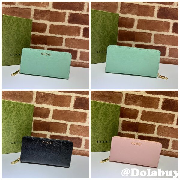 Zip Around Wallet 1:1 Mirror Gucci Script 772642 Duplicate Bag