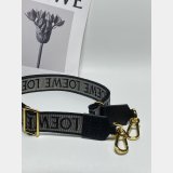 Luxury Loewe Anagram double-sided embroidered shoulder strap