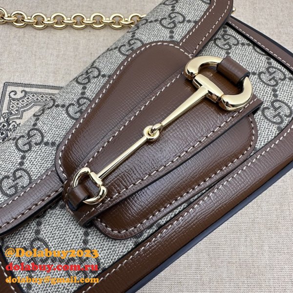 Horsebit Shoulder Gucci Perfect 1955 774209 Wholesale Brown Bag