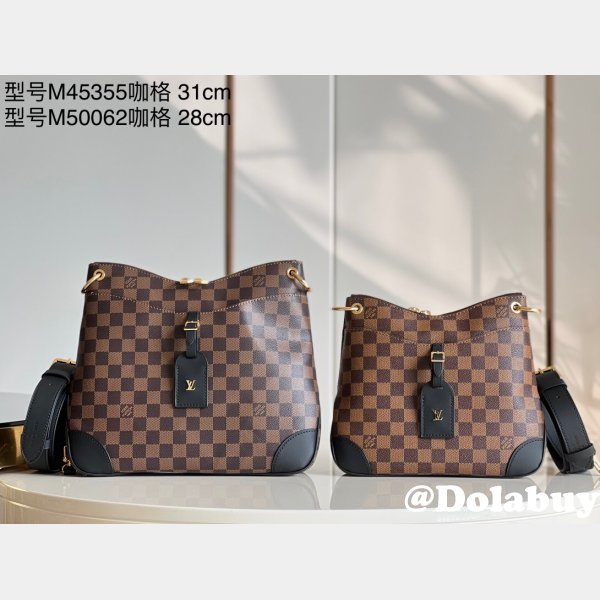 Duplicate Louis Vuitton Wholesale N50062/M45355 Odéon MM Monogram Coffee Plaid