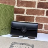 Petite GG Continental Wallet 762167 Black Gucci Knock Off Bag Inspired