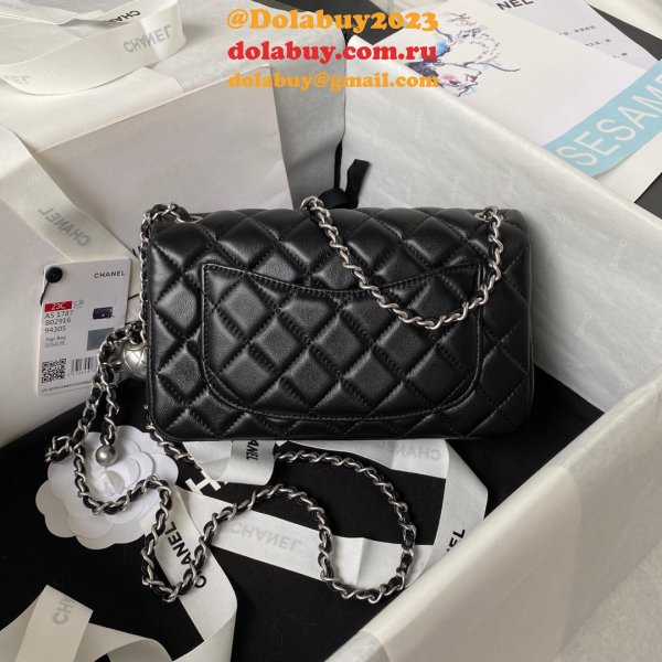 Designer CC FLAP BAGS 20CM AS1787 SILVER BALL