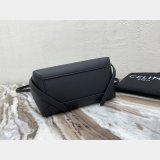 Wholesale Celine Leather Nano Belt Bag in Black